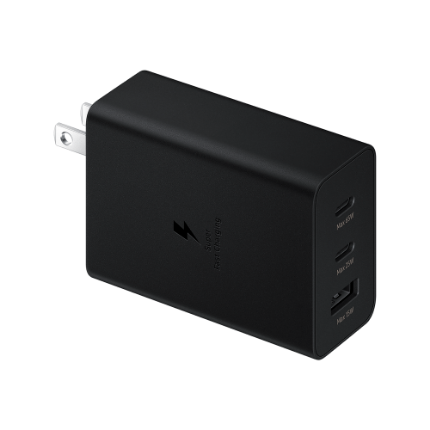 Imagen de Samsung Adaptador Trio 65W USB + 2 Tipo C Sin Cable
