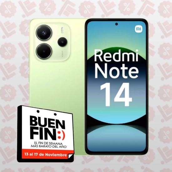 Imagen de Xiaomi Redmi Note 14 Verde 6Gb Ram 128Gb Dual Sim Mx