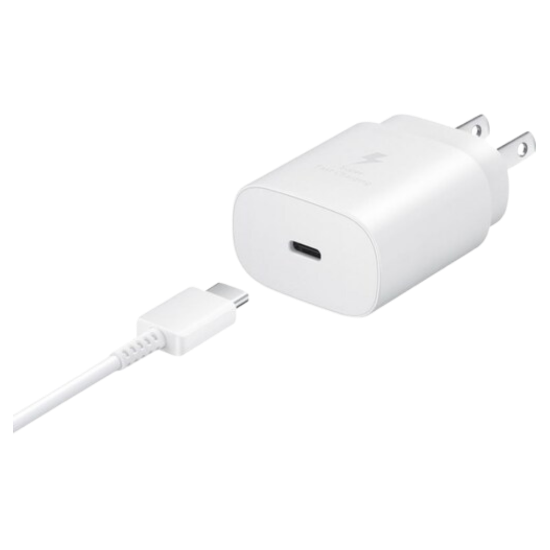 Imagen de Samsung Adaptador Original 15W  Tipo C Con Cable Blanco